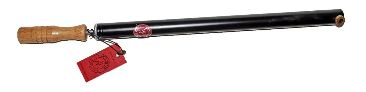 Bikeworld Pieper Pumpe Stål M/træhåndtag Sort 350 Mm