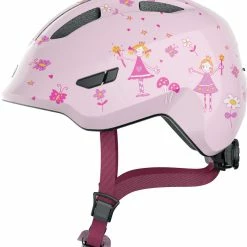 Abus Smiley 3.0 Shiny Pink Prinsesse Børnecykelhjelm