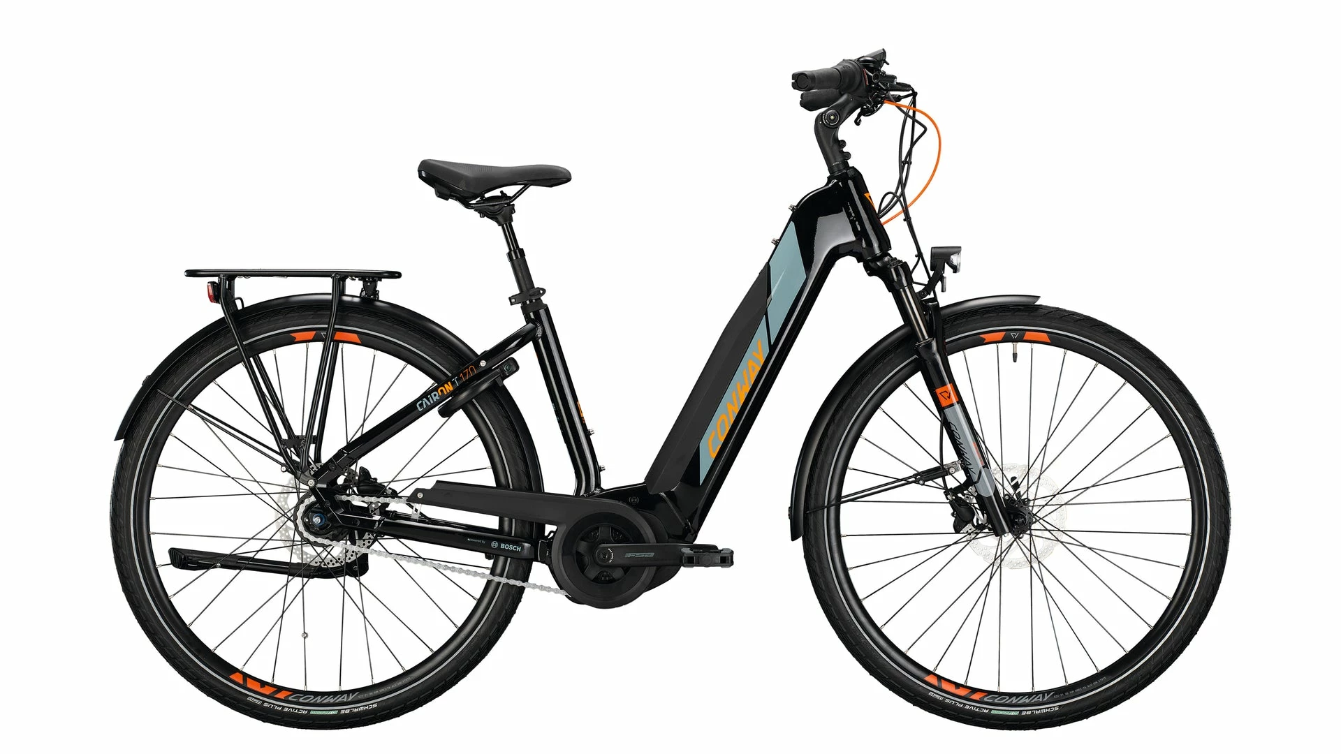 Conway Cairon T 170 Sort Dame Elcykel