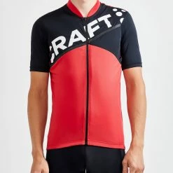 Craft Core Endur Logo Jersey M Bright Red/Black