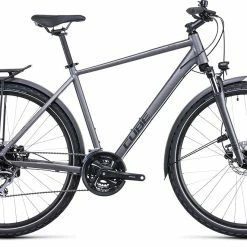Cube Nature Allroad Black Herre Hybridcykel