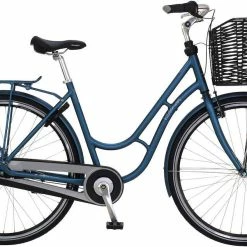 Kildemoes City Retro Irish Blue Matt Citybike Med Kurv (2019)