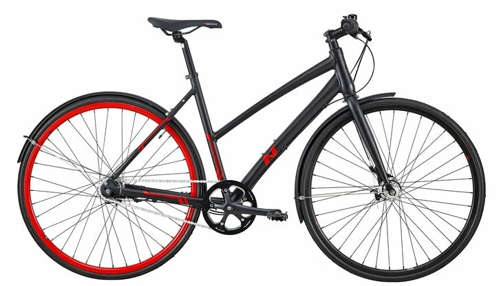 Nishiki Speed Sort/Rød Citybike Til Kvinder