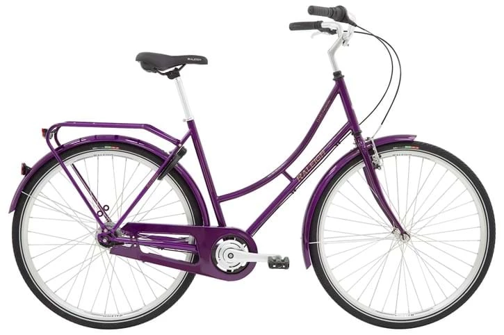 Raleigh Darlington 7 Mørk Lilla Shoppingcykel Til Damer