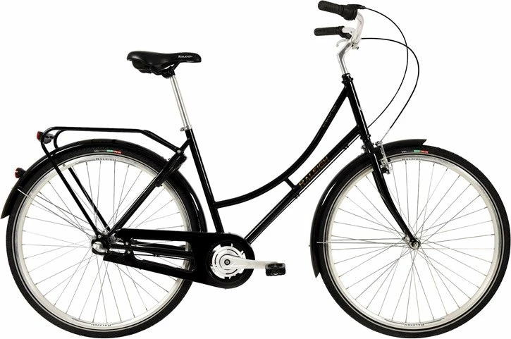 Raleigh Darlington Dame Sort/guld Citybike Med 7 Indvendige Gear (2019)